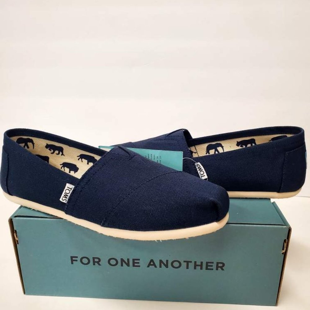 TOMS Women's Classic Canvas - Navy - New - Picture 2 of 6